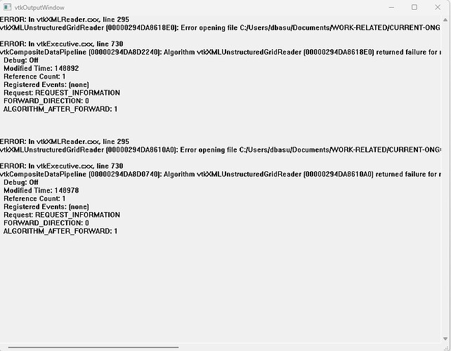 VTK-error-message